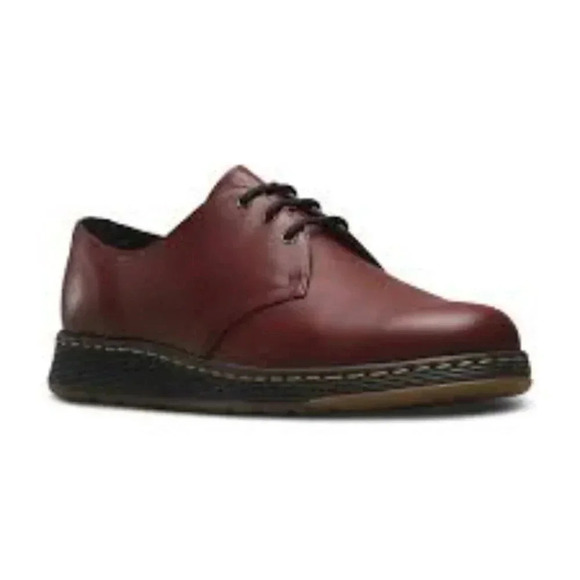 NWOT Dr. Martens 1461 Cavendish Cherry Red Temperley Dm Lite's Leather Shoes 7 - Picture 1 of 16